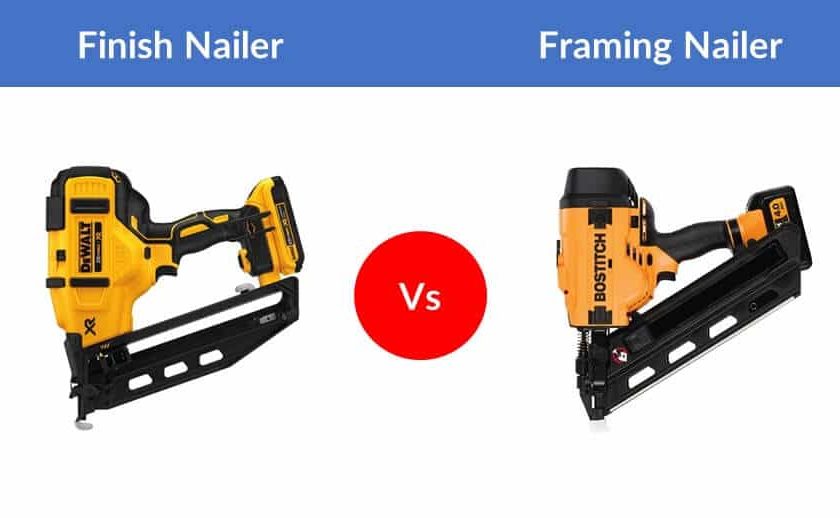 finish vs framing nail gun